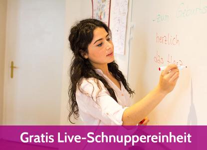 Live Online-Deutschkurs: Kostenlose Teilnahme an einer Live-Schnuppereinheit!