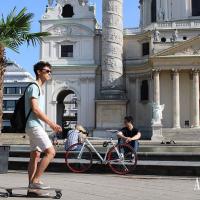 Explore the Old Town on the skateboard …