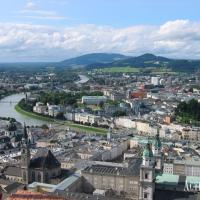 enjoy the view over Salzburg City and